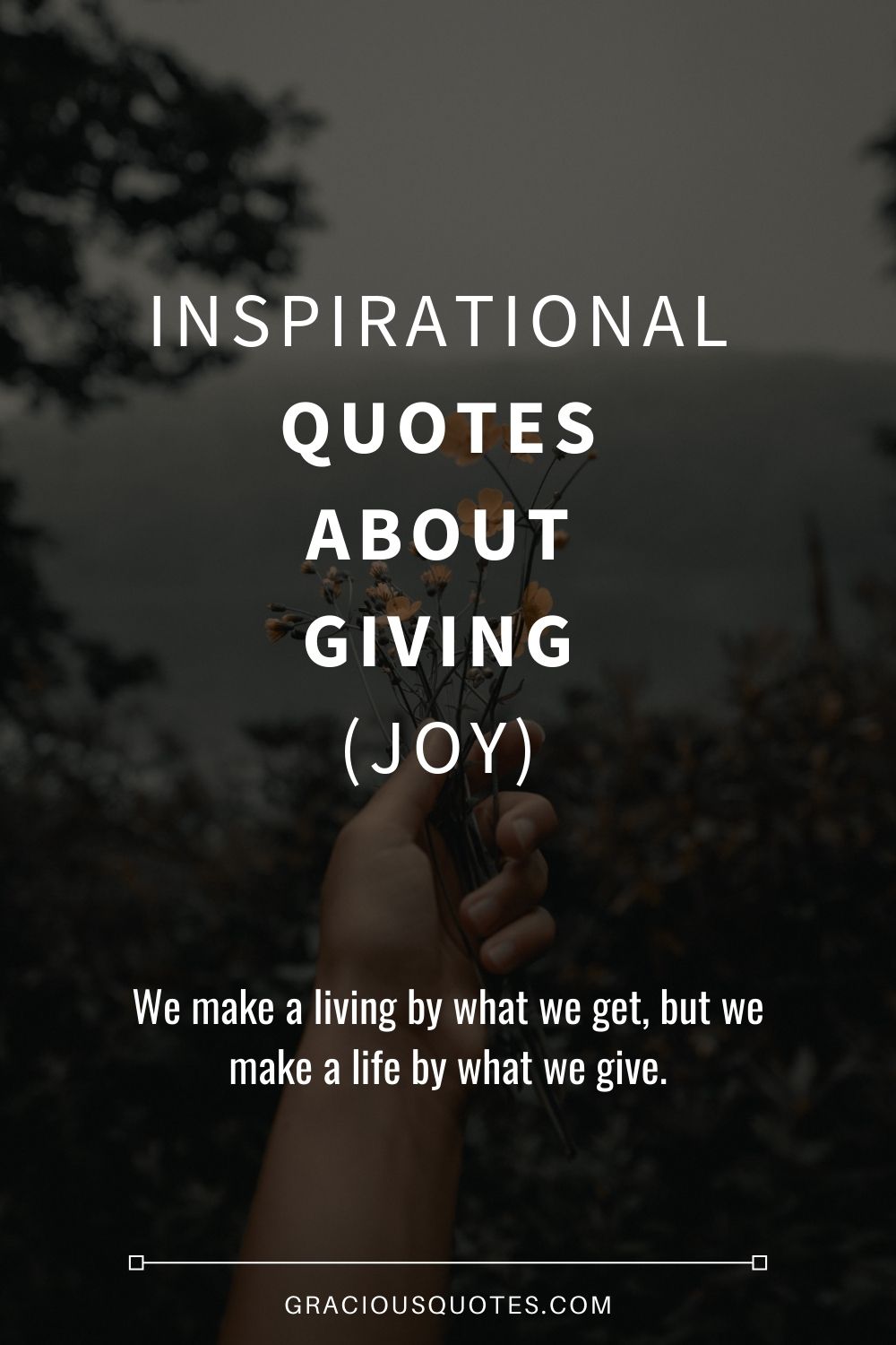 Inspirational Quotes About Giving JOY Gracious Quotes