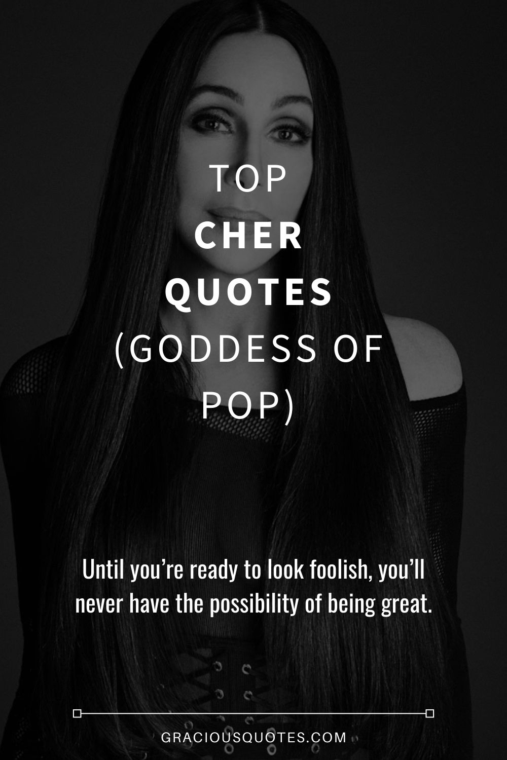 Cher Quote: “Life is about enjoying yourself and having a good time.”