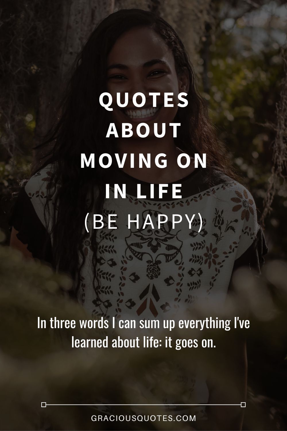 Caption For Move On In Life - Reeva Celestyn