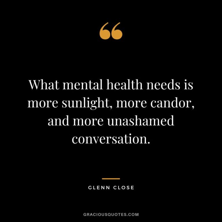 More Sunlight and Candor in Mental Health