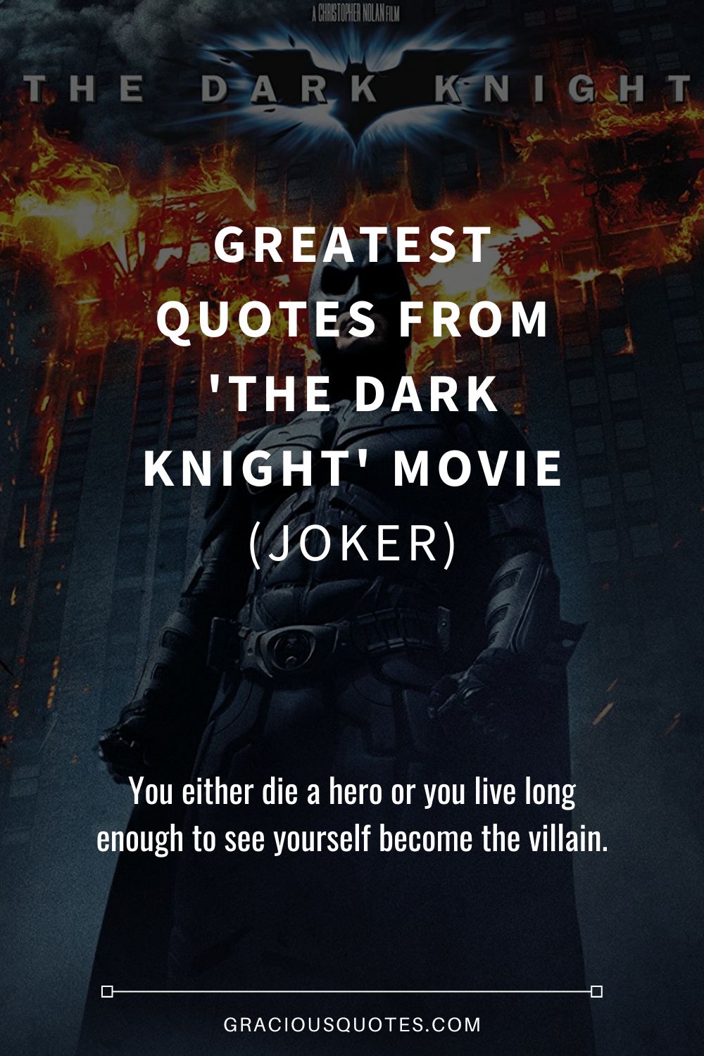 91 Greatest Quotes from 'The Dark Knight' Movie (JOKER)