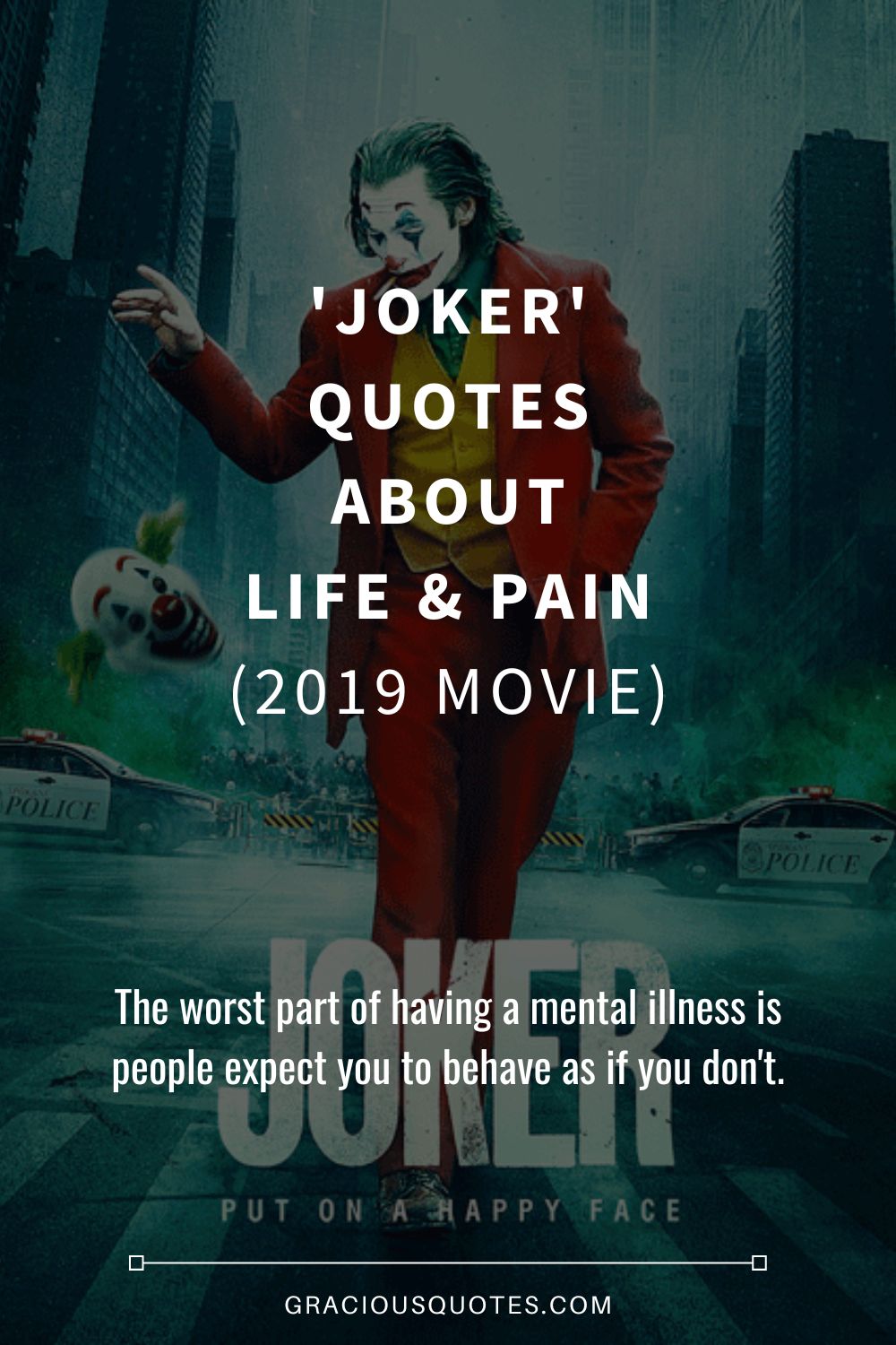 Top 49 'Joker' Quotes About Life & Pain (2019 MOVIE)